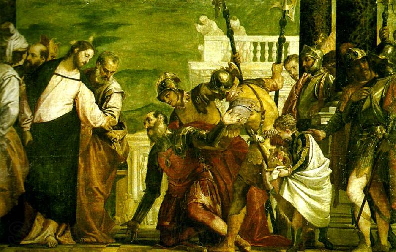 Paolo  Veronese christ and the centurion Norge oil painting art